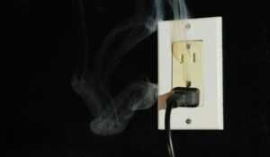 A smoking outlet in a home.
